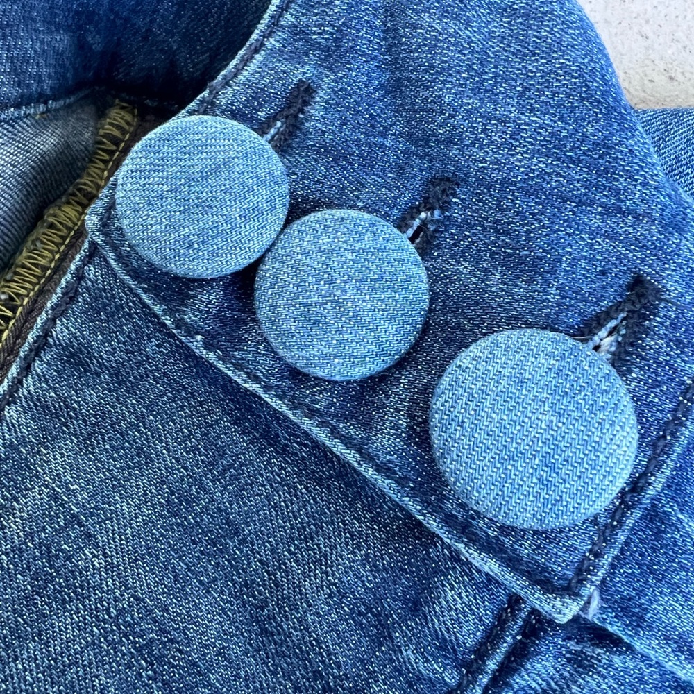 Fidelity Tantra Wide Leg Medium Wash Denim Jeans Sz 29 - Picture 13 of 13